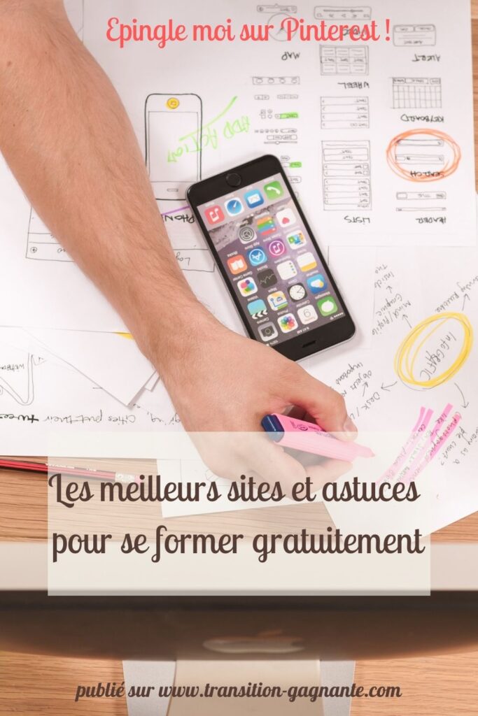 Epingle Pinterest plateformes pour se former gratuitement